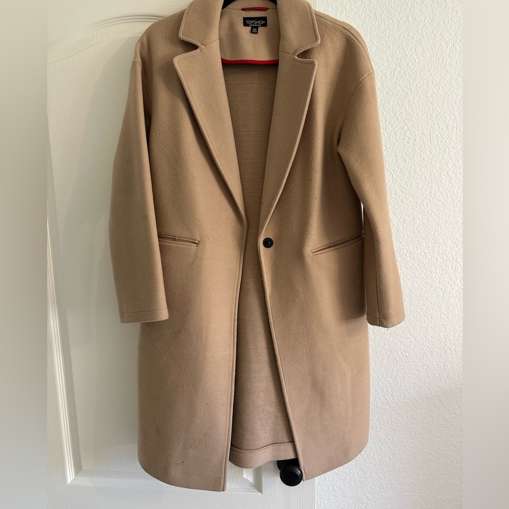 Topshop Camel Coat
